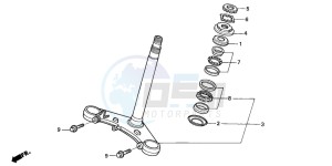 NT650V drawing STEERING STEM