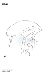 GSX-R1000 (E21) drawing FRONT FENDER (GSX-R1000L1 E24)