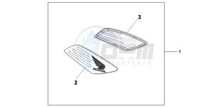 NC700XAD NC700X ABS Europe Direct - (ED) drawing KIT  FR SIDECOWL PANEL