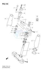 VL800 (E2) VOLUSIA drawing STEERING STEM (VL800CL1 E19)