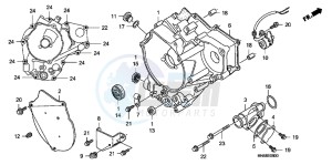 TRX250XC drawing REAR CRANKCASE COVER