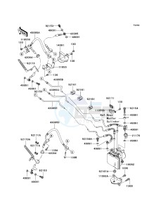 VN 1700 B [VULCAN 1700 VOYAGER ABS] (9FA) B9FA drawing BRAKE PIPING