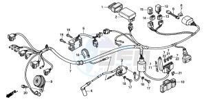 CG125ES drawing WIRE HARNESS