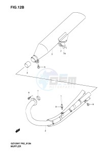 GZ125 (P02) drawing MUFFLER (MODEL K7)