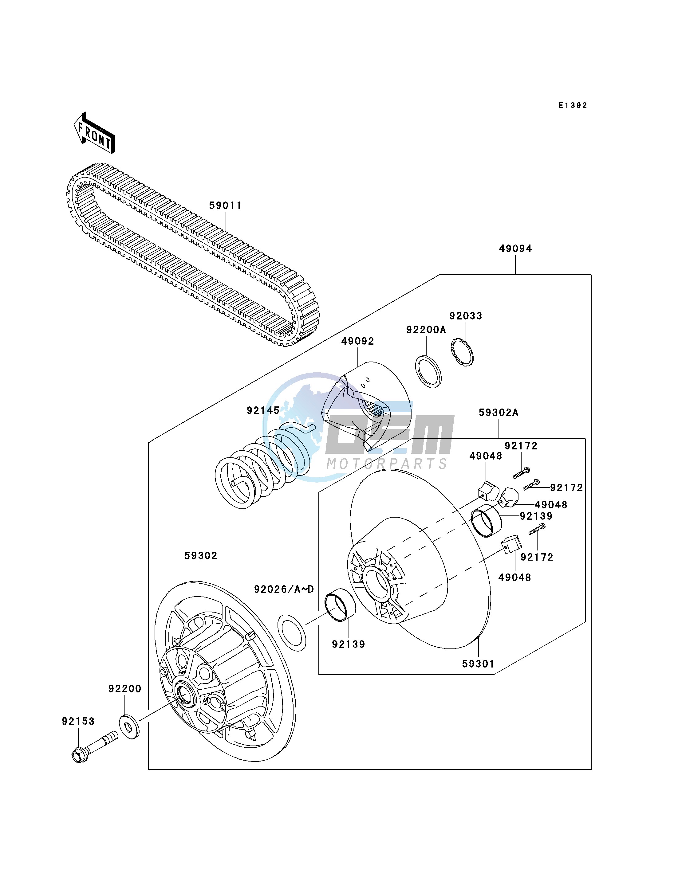 DRIVEN CONVERTER_DRIVE BELT