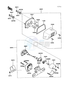 EN 450 A [454 LTD] (A6) [454 LTD] drawing TAILLIGHT-- S- -