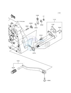 KLX125 KLX125CEF XX (EU ME A(FRICA) drawing Gear Change Mechanism