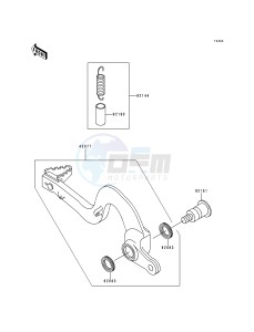 KX 250 L [KX250] (L1) [KX250] drawing BRAKE PEDAL