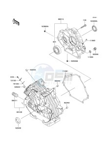 KAF400 A [MULE 610 4X4] (A1) A1 drawing CRANKCASE