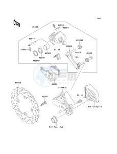 KLE 650 A [VERSYS] (9F-9F) A7F drawing REAR BRAKE