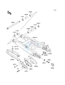 KX85/KX85-<<II>> KX85ACF EU drawing Swingarm