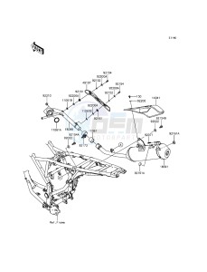 D-TRACKER KLX150HGF XX (EU ME A(FRICA) drawing Muffler(s)