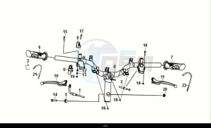 ORBIT III 50 (XE05W2-EU) (E5) (M1) drawing CABLE - SWITCH - HANDLE LEVER