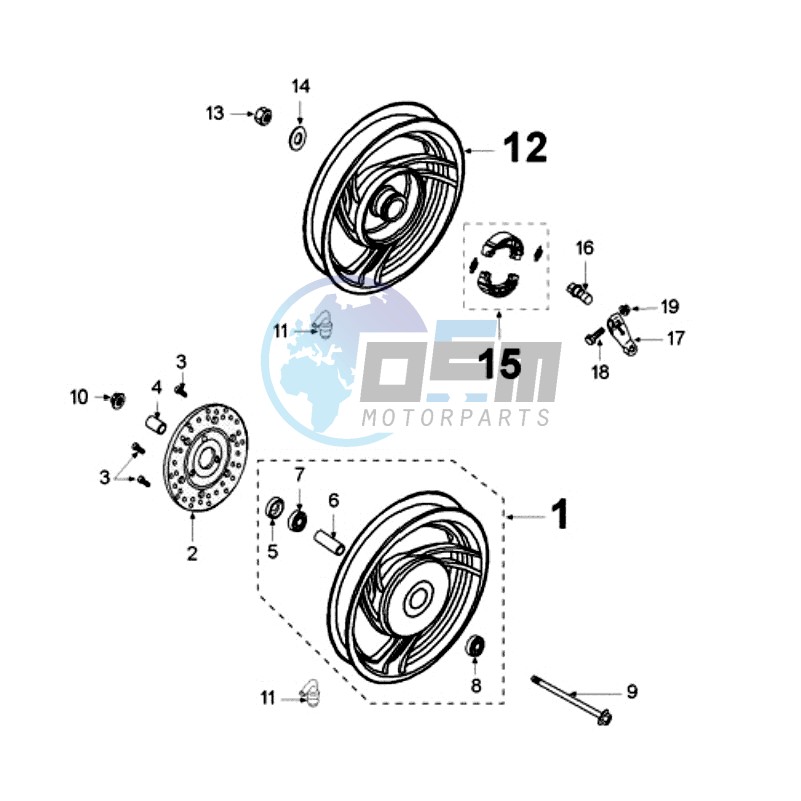 WHEELS / BRAKE DISC D160