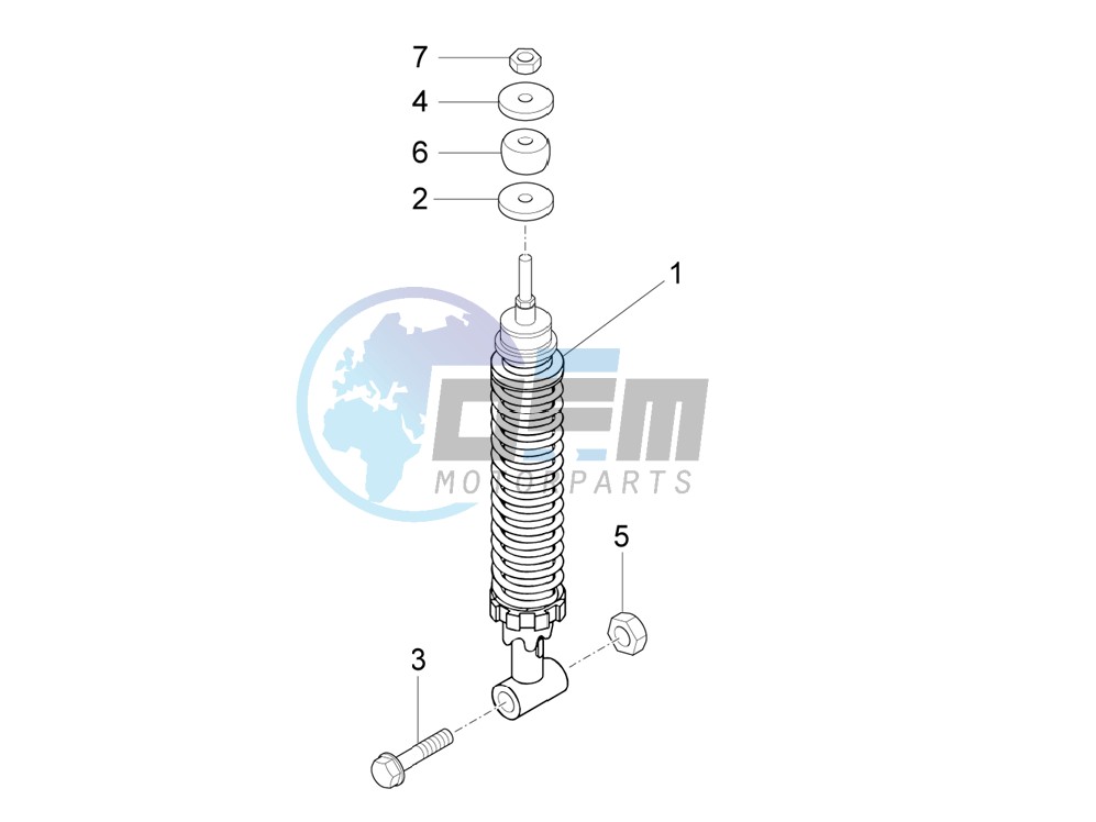 Rear suspension - Shock absorber/s