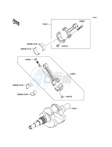 KFX700 KSV700B8F EU drawing Crankshaft