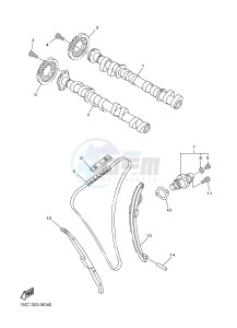 FJR1300AE FJR1300-AE (2PD1 2PD2 2PD6) drawing CAMSHAFT & CHAIN