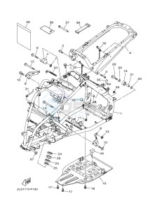 YFM700R YFM70RSSH RAPTOR 700R SE2 (B469) drawing FRAME