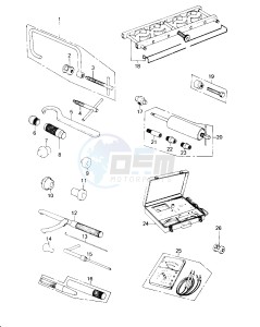 KZ 650 C [CUSTOM] (C1-C3) [CUSTOM] drawing SPECIAL SERVICE TOOLS "B"