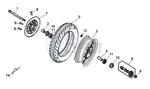 CELLO 125 drawing FRONT WHEEL / BRAKE DISC