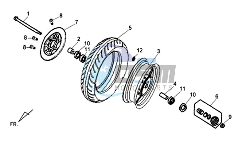 FRONT WHEEL / BRAKE DISC