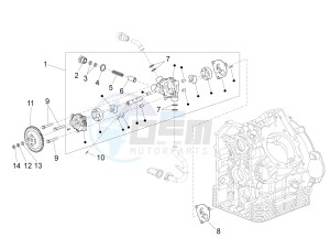 Eldorado 1400 1380 USA drawing Oil pump