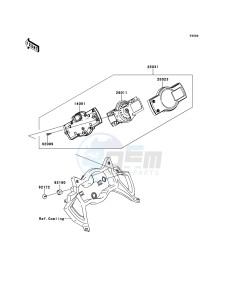 VERSYS KLE650CDF XX (EU ME A(FRICA) drawing Meter(s)