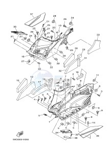 XP500A T-MAX 530 (59CE) drawing STAND & FOOTREST 2