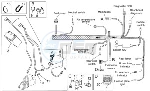 Stelvio 1200 - NTX - ABS 1200 drawing Electrical system II