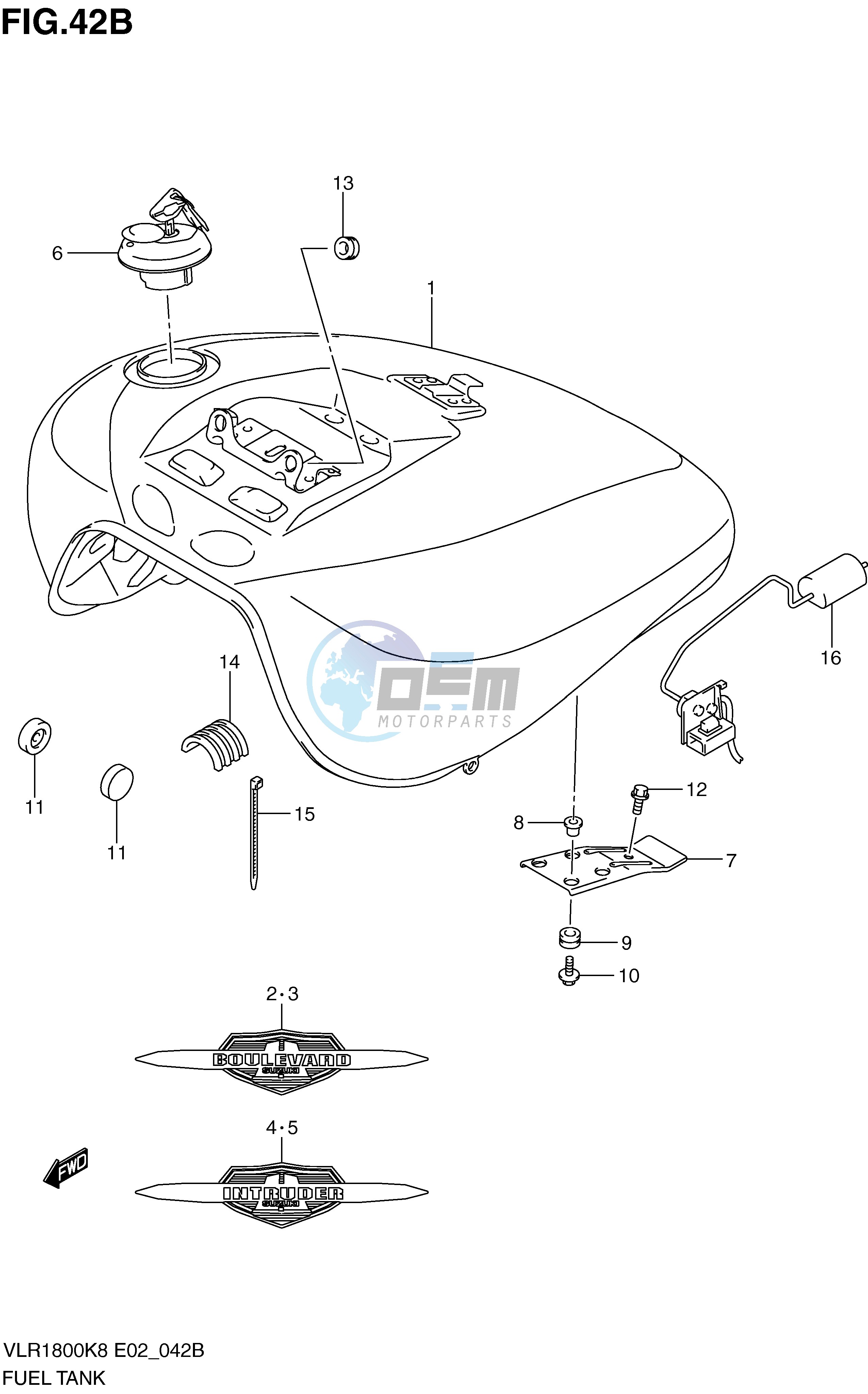 FUEL TANK (VLR1800L0 UFL0)