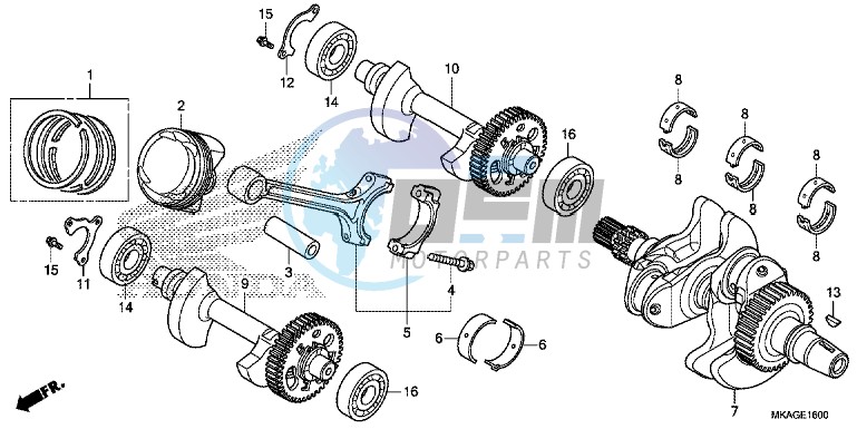 CRANKSHAFT/ PI STON