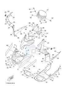 YP125R X-MAX125 X-MAX125 (2ABG 2ABG) drawing WINDSHIELD