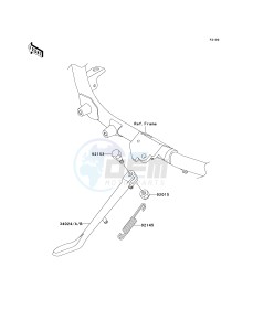 VN 1600 B [VULCAN 1600 MEAN STREAK] (B6F-B8FA) B8FA drawing STAND-- S- -