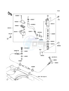 D-TRACKER 125 KLX125DEF XX (EU ME A(FRICA) drawing Rear Master Cylinder