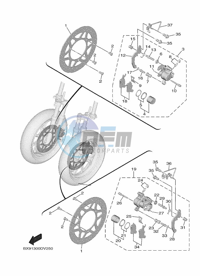 FRONT BRAKE CALIPER