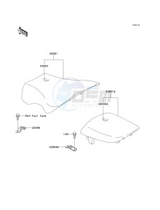 ZX 900 C [NINJA ZX-9R] (C1-C2) [NINJA ZX-9R] drawing SEAT