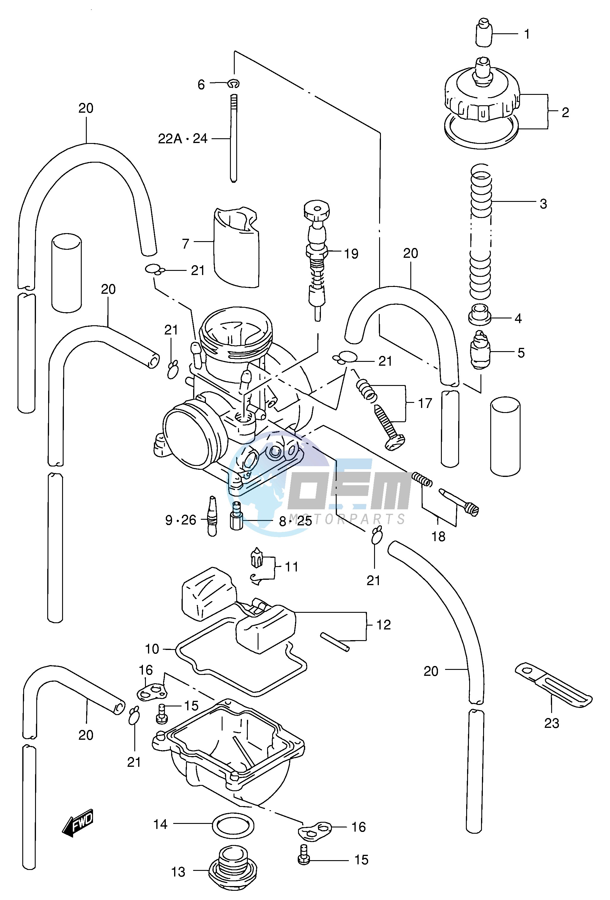 CARBURETOR (MODEL V)