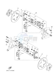 YXZ1000R SS YXZ10YESJ YXZ1000R SS (B0F3) drawing REAR BRAKE CALIPER