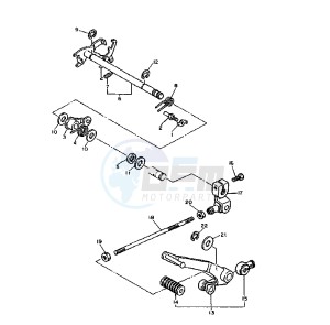 XV DX VIRAGO 535 drawing SHIFT SHAFT