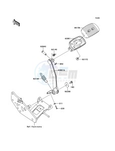 VN1700_CLASSIC_TOURER_ABS VN1700DBF GB XX (EU ME A(FRICA) drawing Brake Pedal