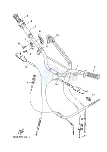 TT-R125 TT-R125LWE (19CW 19CX) drawing STEERING HANDLE & CABLE