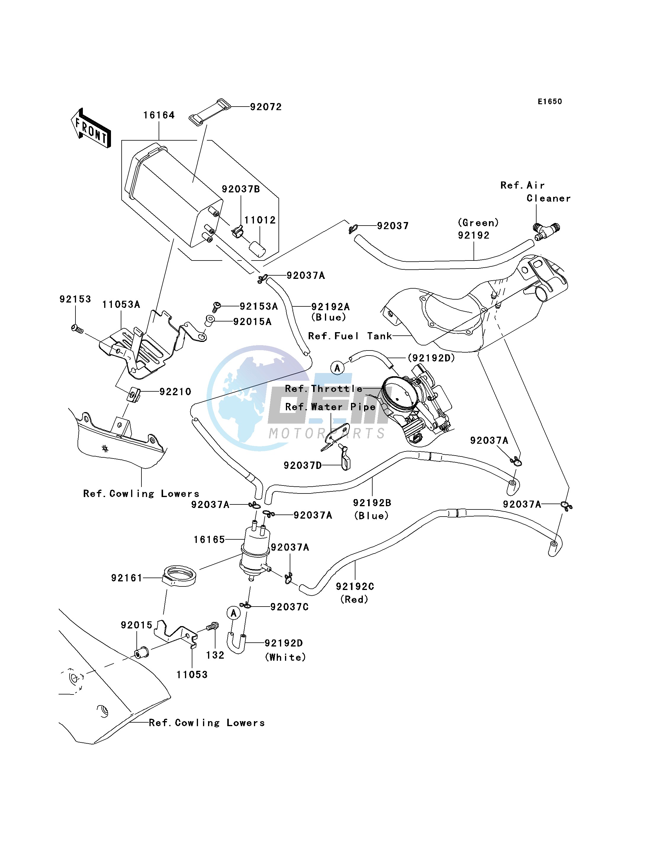 FUEL EVAPORATIVE SYSTEM -- CA- -