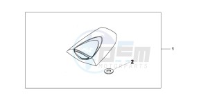 CBR600RR drawing SEAT COWL*NHA66P*