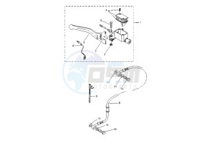 YQ AEROX 50 drawing FRONT MASTER CYLINDER