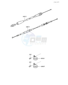 KXT 250 A [TECATE] (A2) [TECATE] drawing CABLES -- 85 A2- -