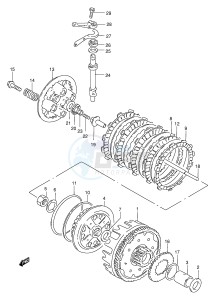 GZ250 (E1) drawing CLUTCH