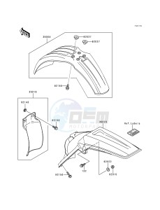 KX 125 K [KX125] (K1) [KX125] drawing FENDERS