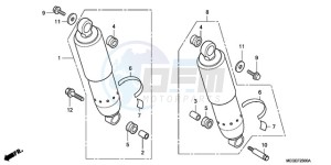 VT750CA9 Australia - (U / SPC) drawing REAR CUSHION