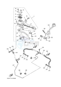 YFM700FWAD YFM70GPSG GRIZZLY 700 EPS SPECIAL EDITION (B313) drawing REAR MASTER CYLINDER