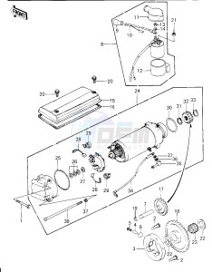 KZ 650 E [LTD] (E1) [LTD] drawing STARTER MOTOR_STARTER CLUTCH